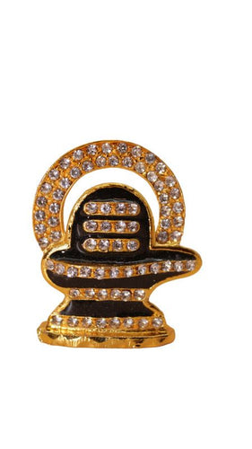 Shivling Idol Murti for Daily Pooja Purpose ( 1.8cm x 1.8cm x 0.5cm) Gold