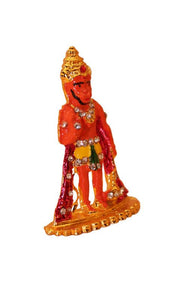 Lord Bahubali Hanuman Idol for home,car decore (2cm x 1.5cm x 0.5cm) Orange