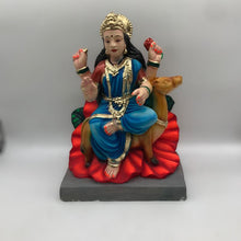 Load image into Gallery viewer, Ambe maa,Ambaji, Durga ma, Bengali Durga ma statue,idol,murti,mud idol Blue