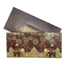 Load image into Gallery viewer, Envelopes Envelope Money holder Diwali Wedding Gift Card Pack of 10 Brown &amp; gold