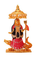 Load image into Gallery viewer, Hindu God Khodiyar Statue Idol For Home Temple Decor Gold