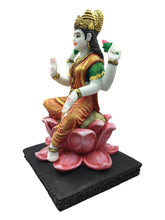 Load image into Gallery viewer, Laxmi Hindu God Hindu God laxmi fiber idol  Orange