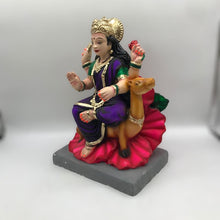 Load image into Gallery viewer, Ambe maa,Ambaji, Durga ma, Bengali Durga ma statue,idol,murti,mud idol Purple