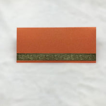 Load image into Gallery viewer, Envelopes Envelope Money holder Diwali Wedding Gift Card Pack of 10 Orange