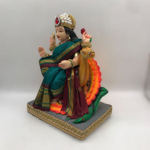 Ambe maa,Ambaji, Durga ma, Bengali Durga ma statue,idol,murti,mud idol Tea Green