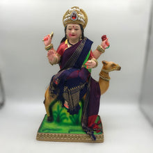 Load image into Gallery viewer, Ambe maa,Ambaji, Durga ma, Bengali Durga ma statue,idol,murti,mud idol Voilet