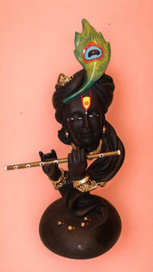 Lord Krishna,Bal gopal Statue,Home,Temple,Office decore (18.5cm x7cm x7cm) Black