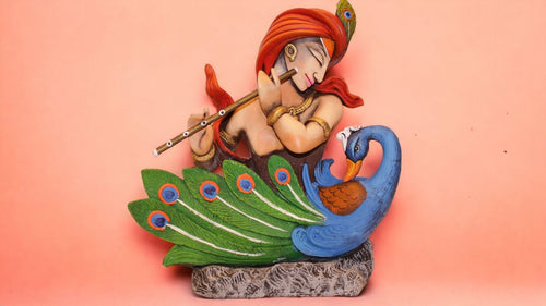 Lord Krishna,Bal gopal Statue,Home,Temple,Office decore (23cm x8cm x8cm)Mixcolor