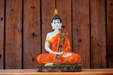 Load image into Gallery viewer, Buddha buddh buddha sitting medium Showpiece Home decore OrangeOrangeOrange