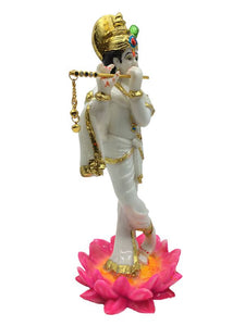 Lord Krishna , Kanha, bal gopal Statue for Home & office decor, temple, diwali Pooja White