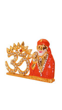 Load image into Gallery viewer, Om Sai Baba Statue Divine for Your Home/car Decor Gold