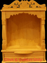 Load image into Gallery viewer, Wooden Temple,Mandir,Hand made temple,Office &amp; Home Temple Yellow White