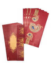 Load image into Gallery viewer, Envelopes Envelope Money holder Diwali Wedding Gift Card Pack of 10 Red