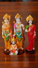 Load image into Gallery viewer, Lord Ram Darbar statue for Home/Office decoration (12cm x 12cm x 3cm) Mixcolor