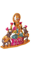 Load image into Gallery viewer, Laxmi Hindu God Hindu God laxmi fiber idol ( 2.2cm x 2.6cm x 0.5cm) Gold