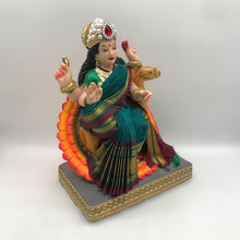 Load image into Gallery viewer, Ambe maa,Ambaji, Durga ma, Bengali Durga ma statue,idol,murti,mud idol Tea Green