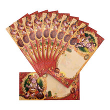 Load image into Gallery viewer, Envelopes Envelope Money holder Diwali Wedding Gift Card Pack of 10 Yellow