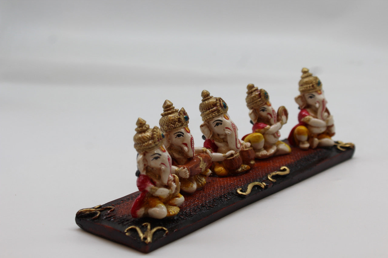 Ganesh Musical Band resin statue, 1061