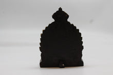 Load image into Gallery viewer, Standing Lord Murugan Idol with Peacock – Temple Arch Base - Red - back view
