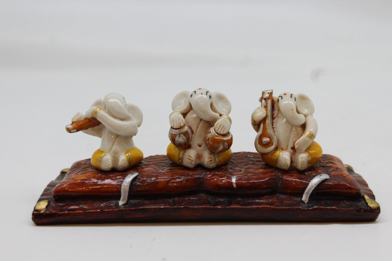 Ganesh Trio resin statue, 1062