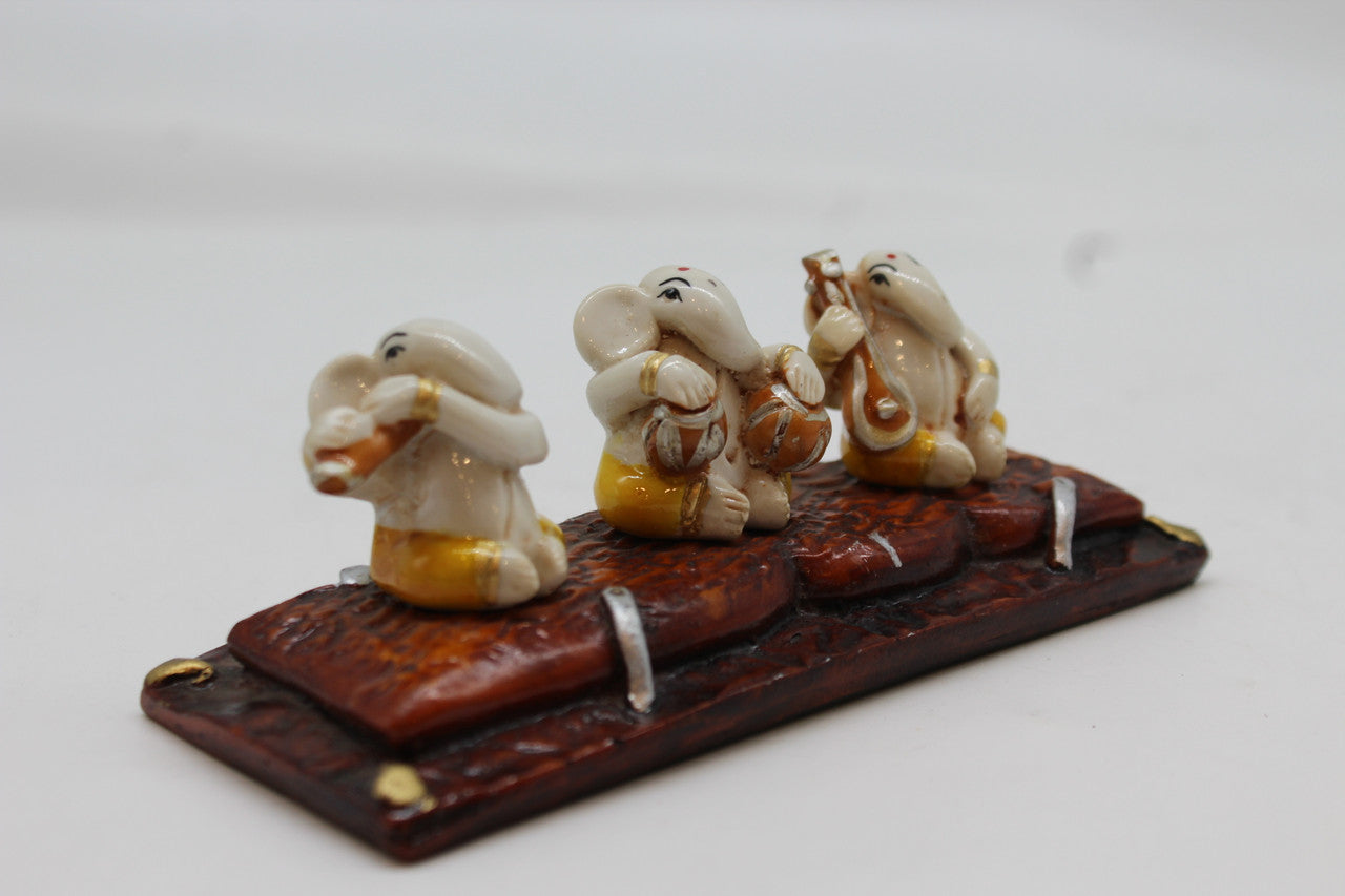 Ganesh Trio resin statue, 1062