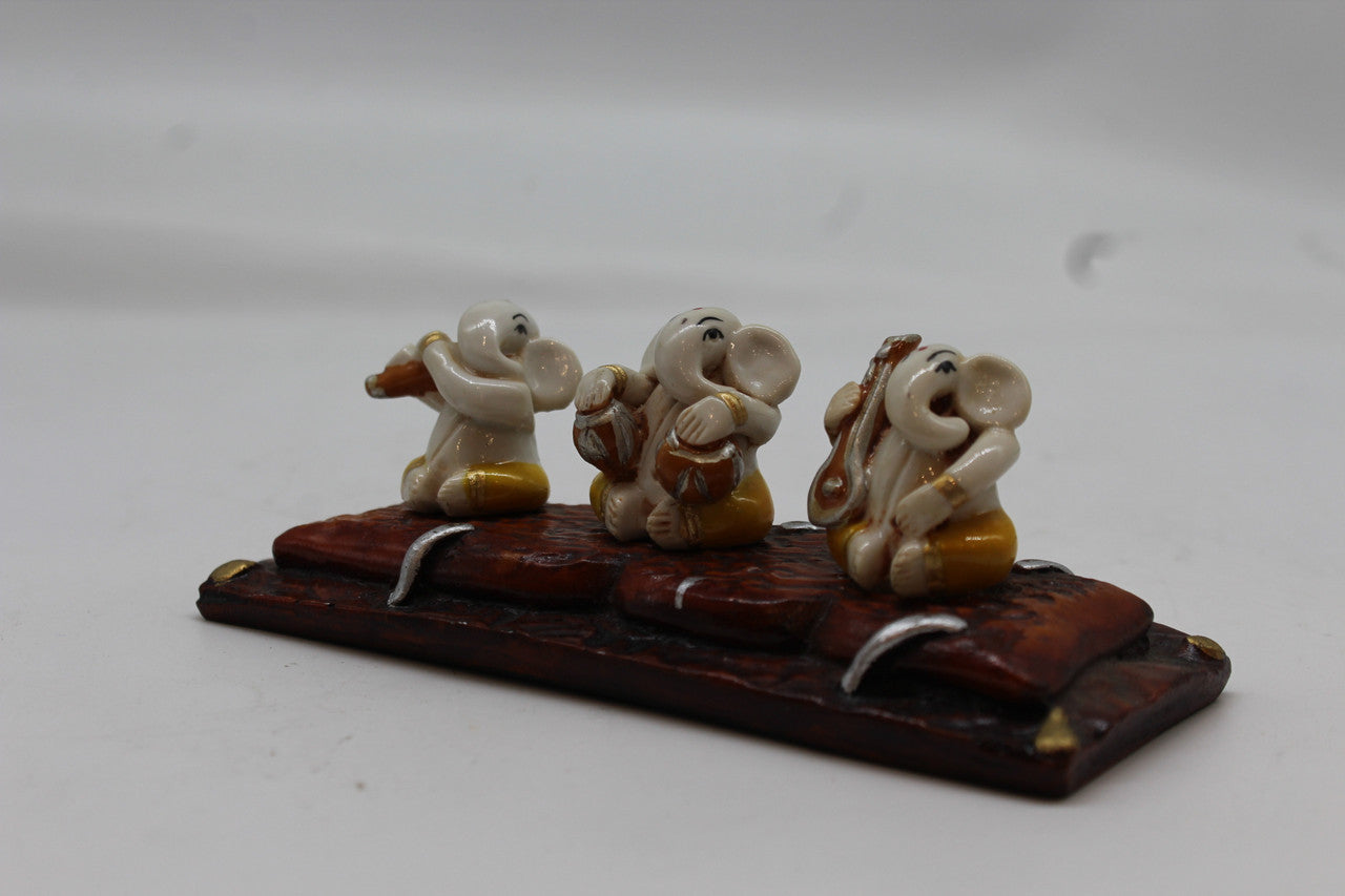 Ganesh Trio resin statue, 1062