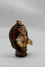 Load image into Gallery viewer, Lord Ayyappa Swamy Wall Medallion Plaque - Red - side view