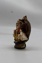 Load image into Gallery viewer, Lord Ayyappa Swamy Wall Medallion Plaque - Red - angled view