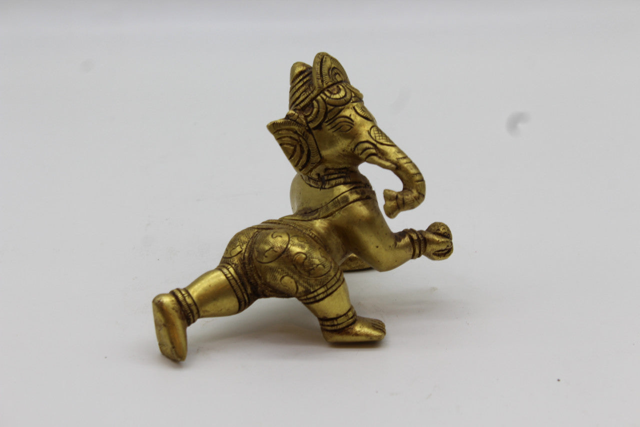 Baby Ganesh brass statue, 1013