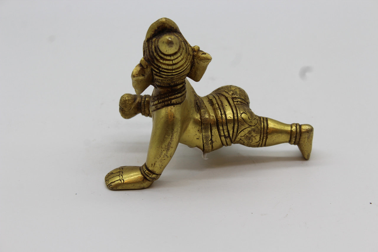 Baby Ganesh brass statue, 1013