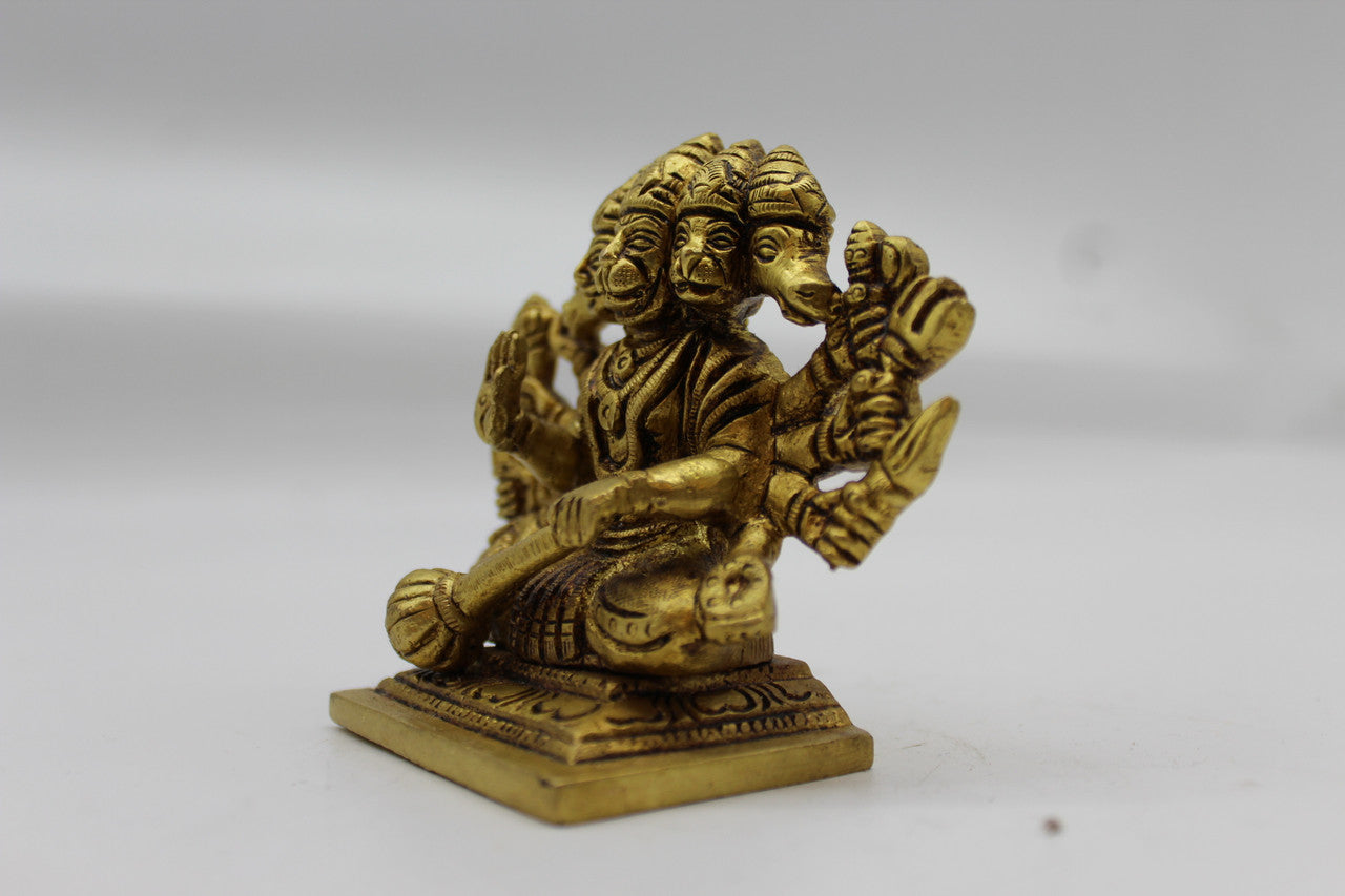 Panchmukhi Hanuman brass statue, 1023