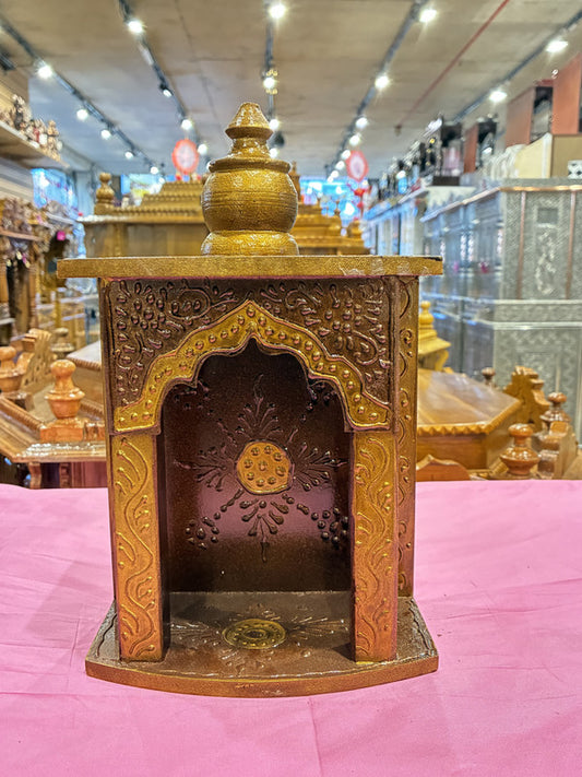 Hand-Painted  Wooden Mandir - A101