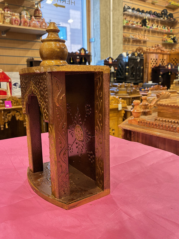 Hand-Painted  Wooden Mandir - A101