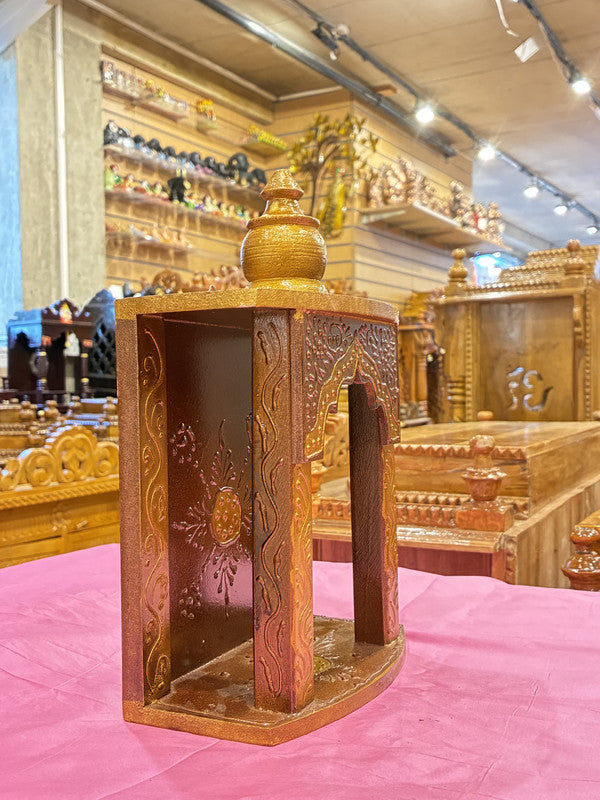 Hand-Painted  Wooden Mandir - A101