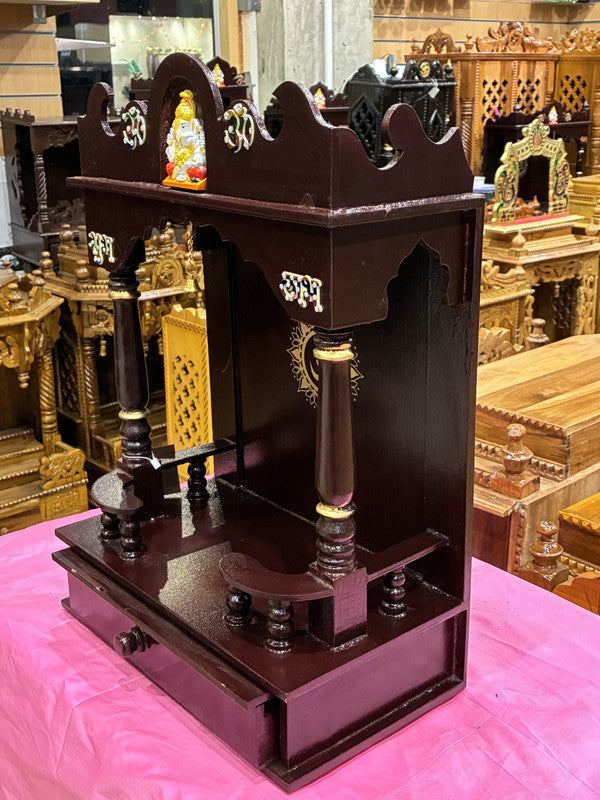 Hand-Painted Wooden Mandir - A115