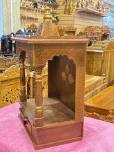 Load image into Gallery viewer, Hand-Painted light brown Wooden Mandir - A107