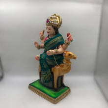 Load image into Gallery viewer, Ambe maa,Ambaji, Durga ma, Bengali Durga ma statue,idol,murti,mud idol Tea Green