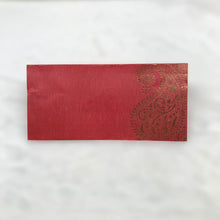 Load image into Gallery viewer, Envelopes Envelope Money holder Diwali Wedding Gift Card Pack of 10 Red