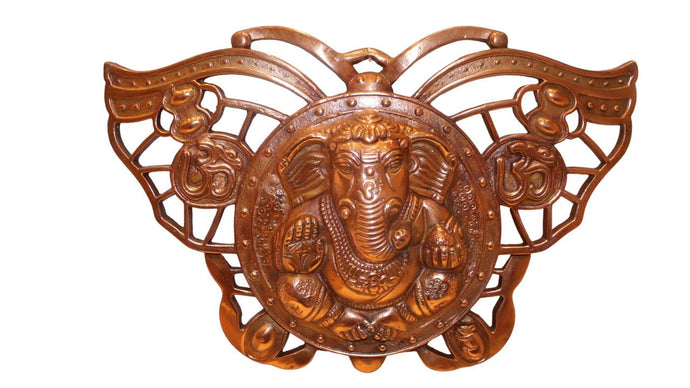 GANESH WALL HANGING SHOWPIECE FIGURINE STATUE FOR HOME DECOR Copper