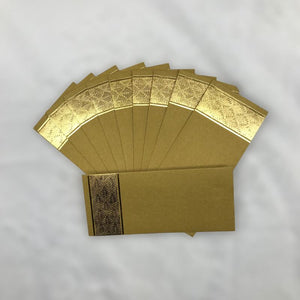 Envelopes Envelope Money holder Diwali Wedding Gift Card Pack of 10 Gold