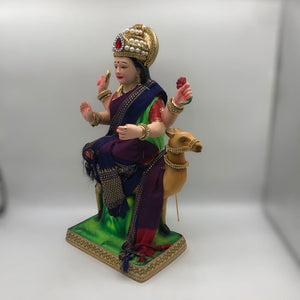 Ambe maa,Ambaji, Durga ma, Bengali Durga ma statue,idol,murti,mud idol Voilet