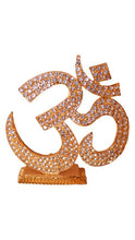 Load image into Gallery viewer, Hindu Religious Symbol OM Idol for Home,Car,Office ( 3cm x 2.8cm x 0.8cm) Gold