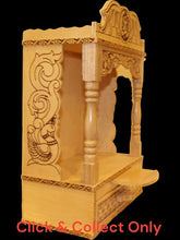 Load image into Gallery viewer, Wooden Temple,Mandir,Hand made temple,Office &amp; Home Temple Yellow White