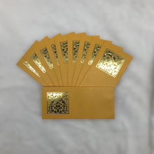 Load image into Gallery viewer, Envelopes Envelope Money holder Diwali Wedding Gift Card Pack of 10 Yellow