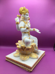 Laxmi Hindu God Hindu God laxmi fiber idol  Gold