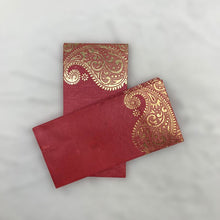 Load image into Gallery viewer, Envelopes Envelope Money holder Diwali Wedding Gift Card Pack of 10 Red