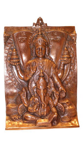 LAXMI GANESH WALL HANGING & TABLE SHOWPIECE FIGURINE STATUE FOR DECOR Copper