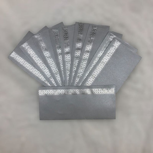 Envelopes Envelope Money holder Diwali Wedding Gift Card Pack of 10 Silver