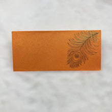 Load image into Gallery viewer, Envelopes Envelope Money holder Diwali Wedding Gift Card Pack of 10 Orange