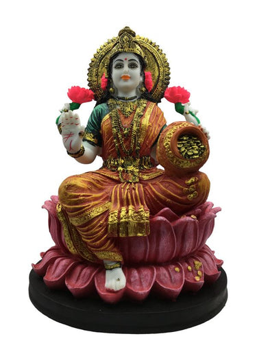Laxmi Hindu God Hindu God laxmi fiber idol  Pink